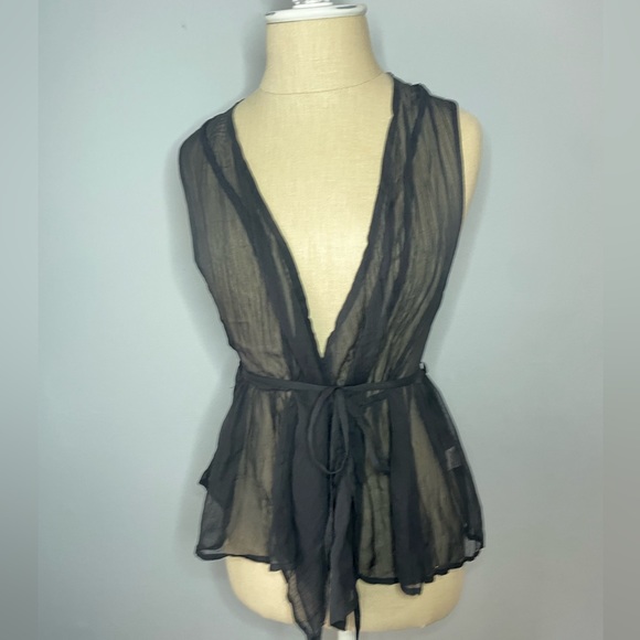 Women’s Band of Gypsies Black Lace Vest - Picture 7 of 8